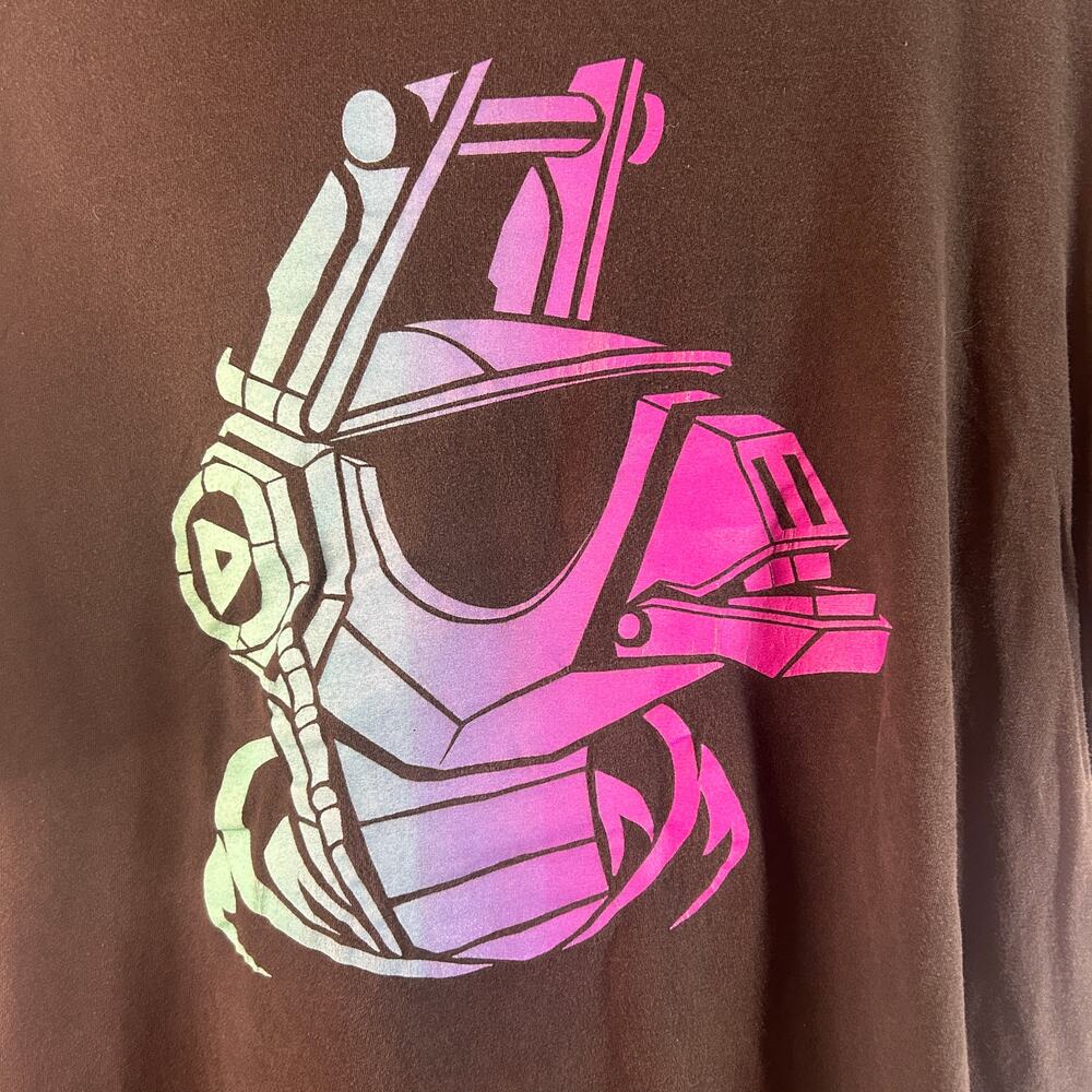 Fortnite Graphic T-Shirt XL Black Neon Helmet Gamer Streetwear Tee